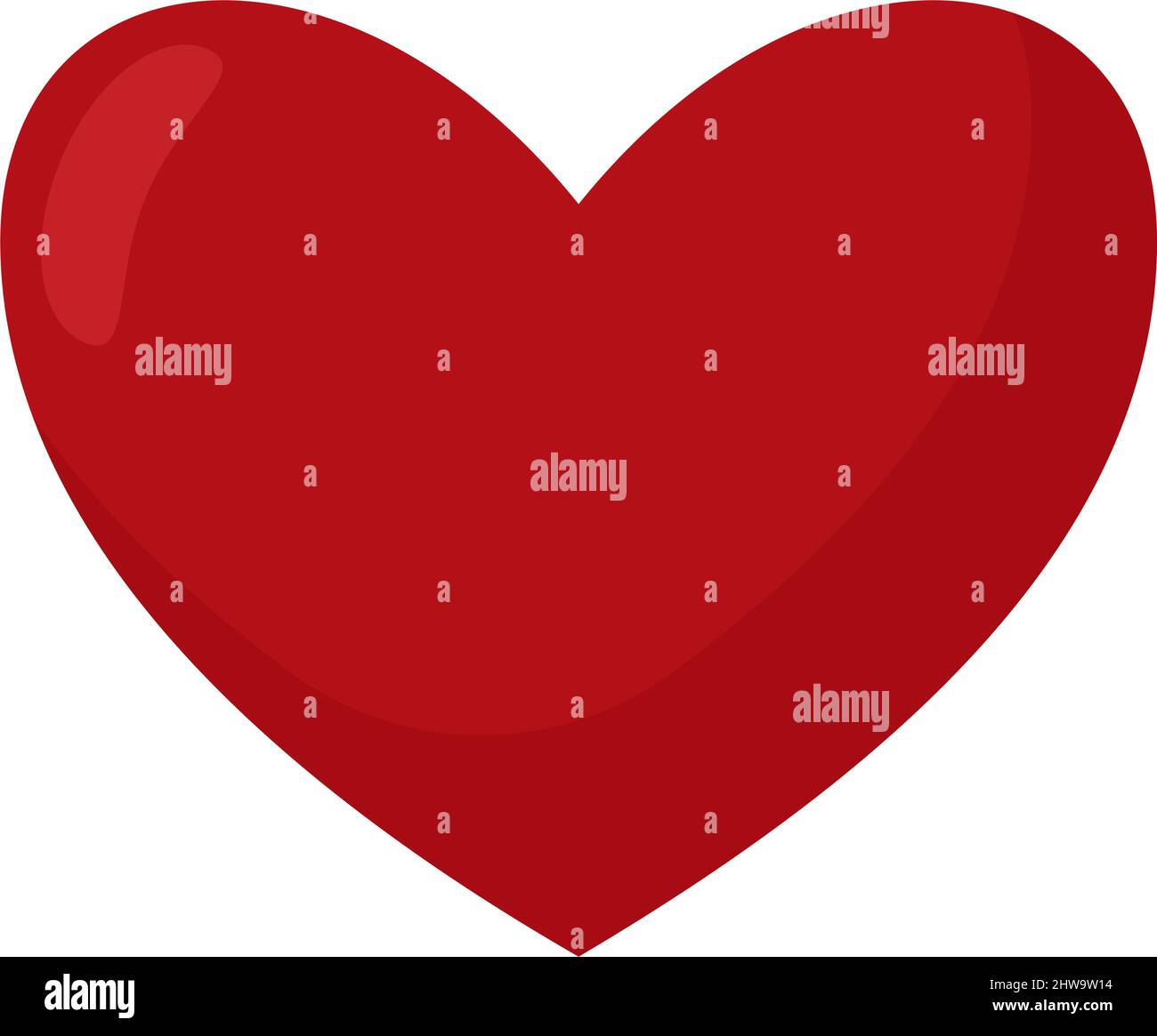 red heart illustration Stock Vector Image & Art - Alamy