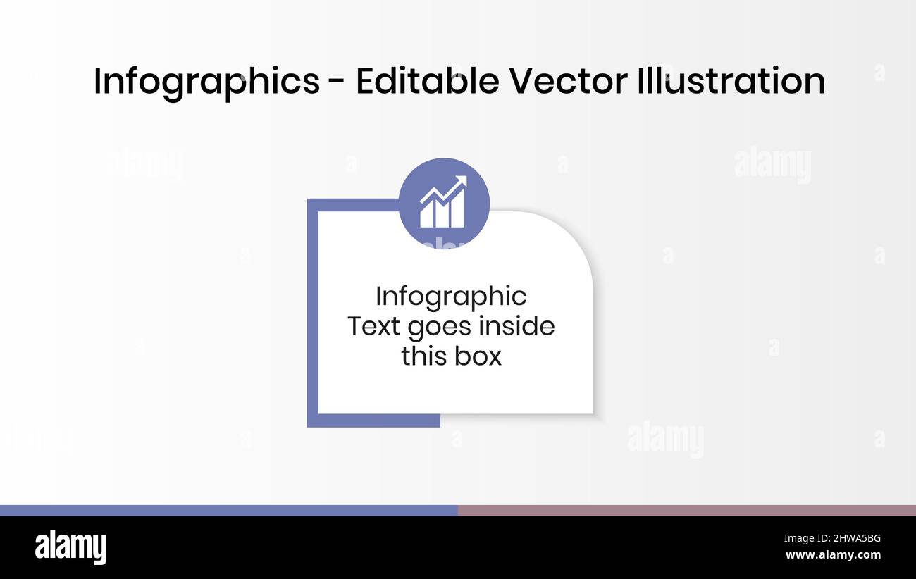 1 Steps Infographics Design Template - Graph, Pie chart, workflow layout, squire diagram, brochure, report, presentation, web design elements Stock Vector