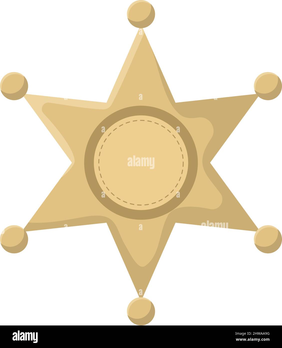golden sheriff star Stock Vector Image & Art - Alamy