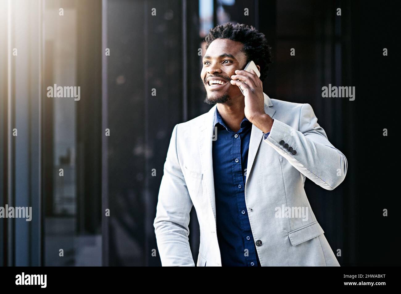 African american business man balcony 