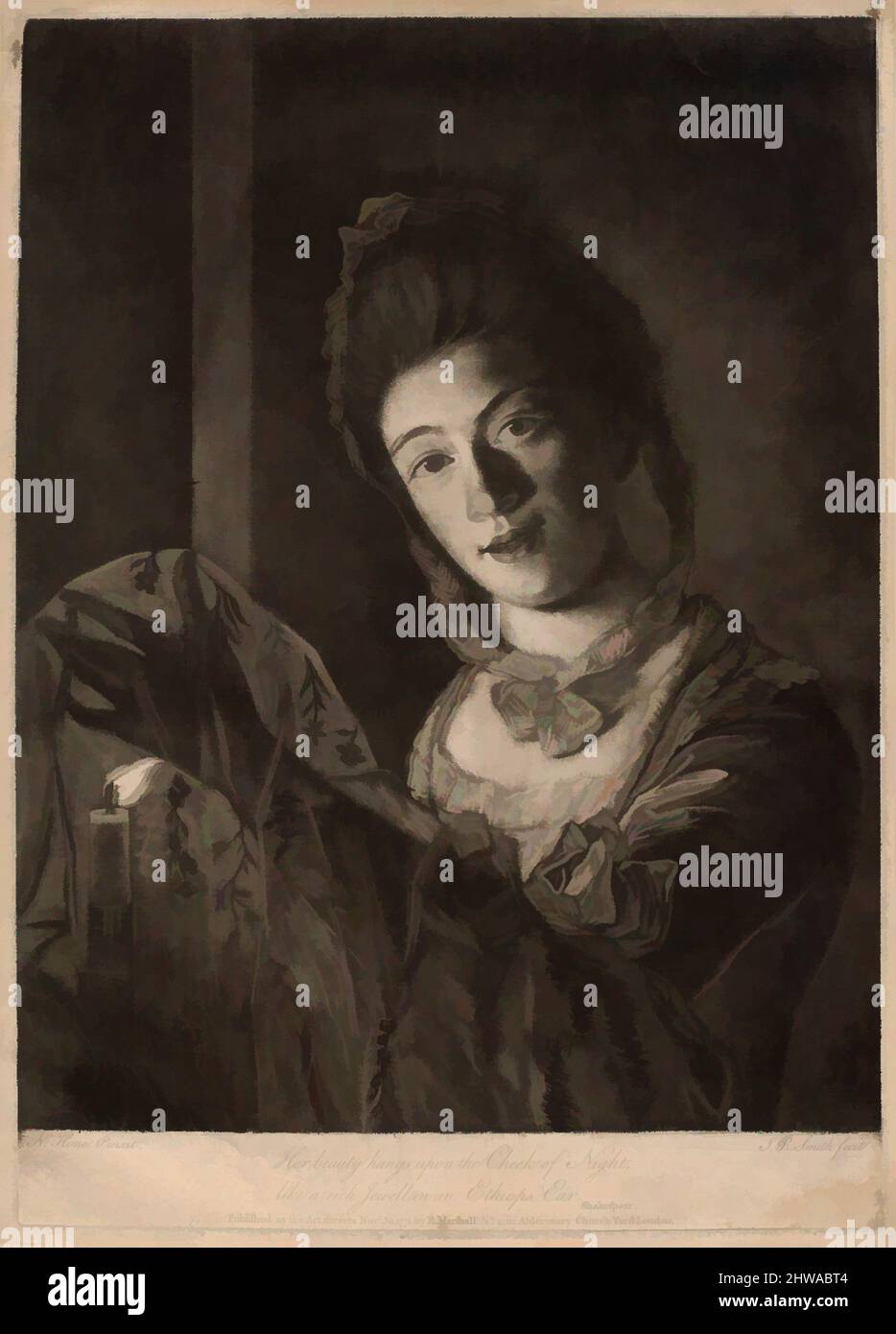 Art Inspired By Drawings And Prints Print Miss Lydia Hone Her Beauty Hangs On The Cheek Of Night Like A Rich Jewel In An Ethiop S Ear Classic Works Modernized By Artotop