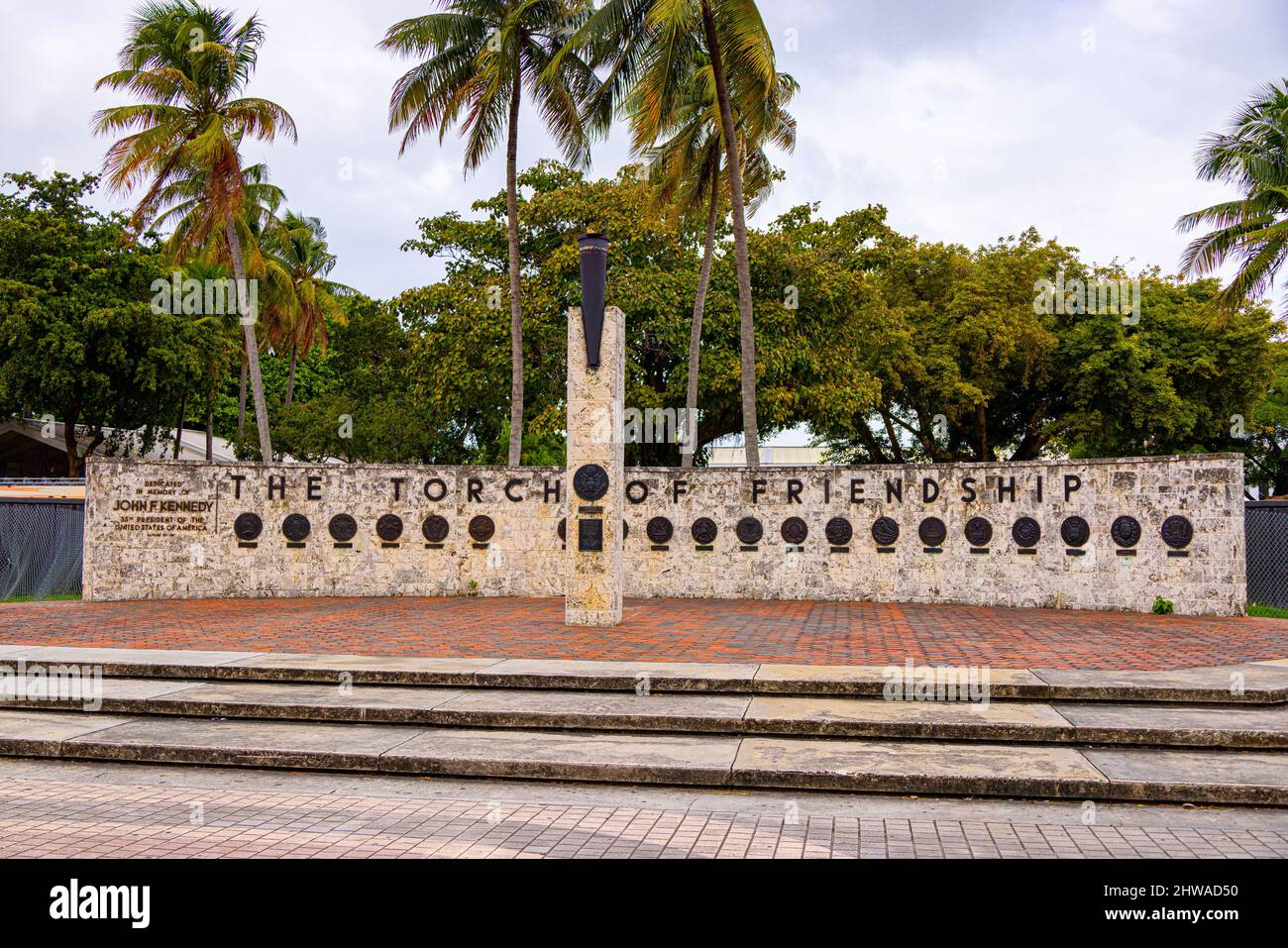 Torch of Friendship Monument in Miami Stock Photo Alamy