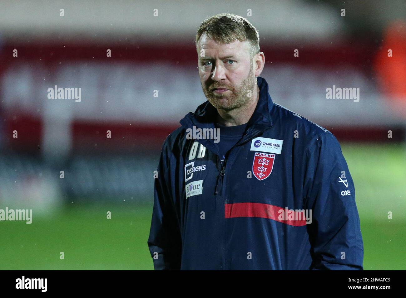 Coach at Hull KR David Hodgson prior to the match starting in, on 3/4/2022. (Photo by David Greaves Photos/ Via/News Images/Sipa USA) Credit: Sipa USA/Alamy Live News Stock Photo