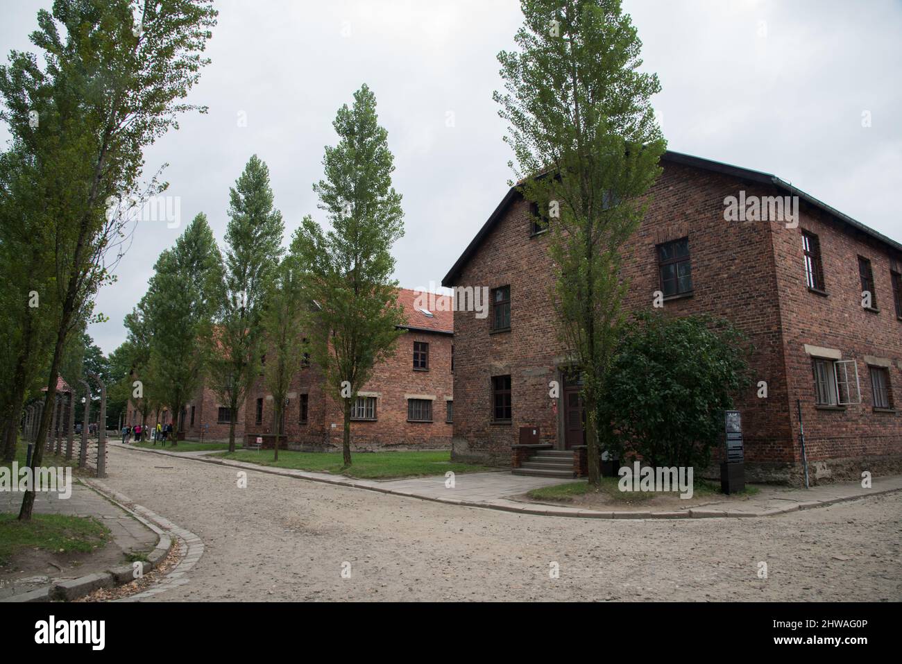 Old buildings around Auschwitz Birkenau, concentration and ...