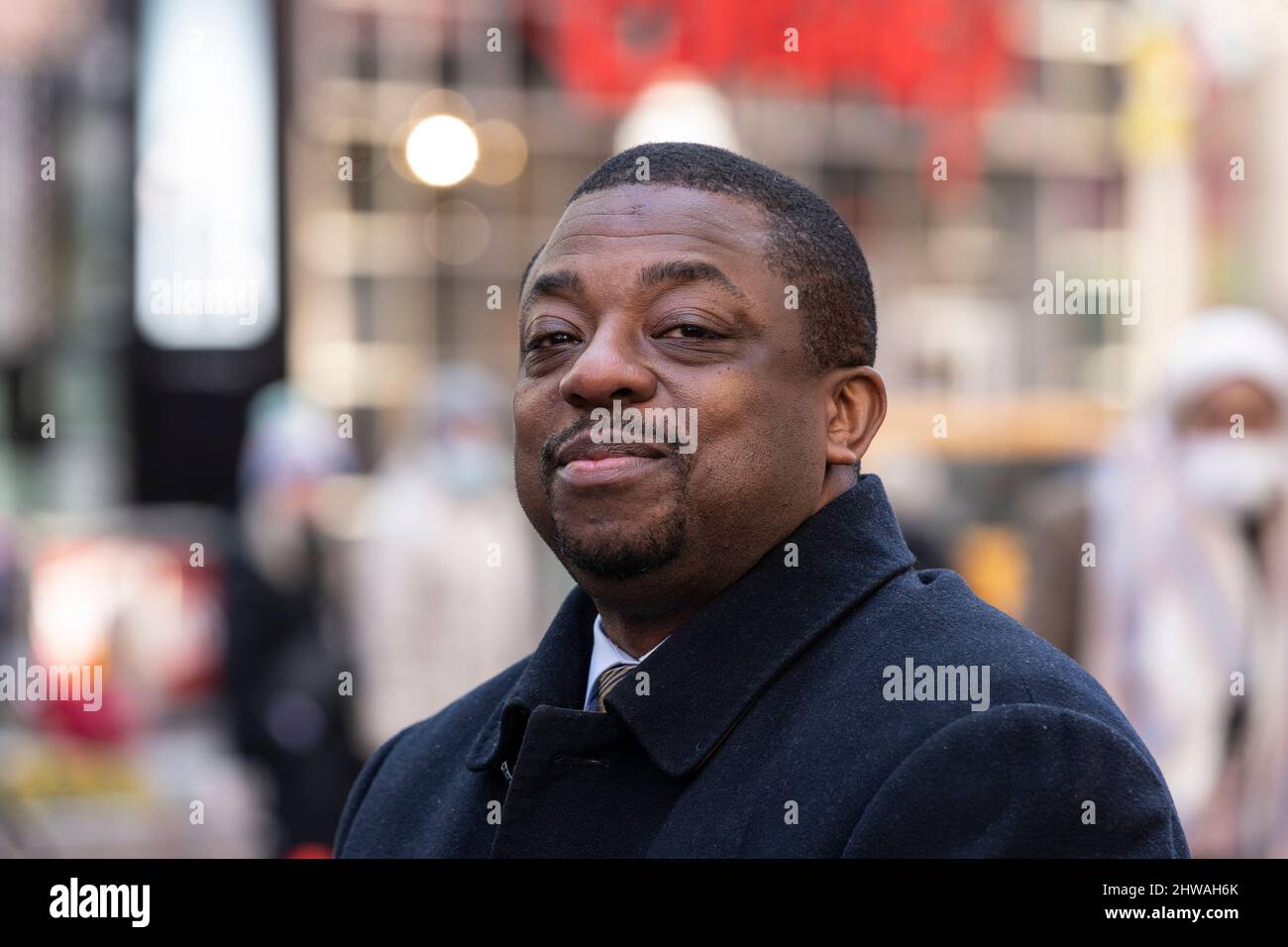 New York, NY - March 4, 2022: Lieutenant Governor Brian Benjamin ...