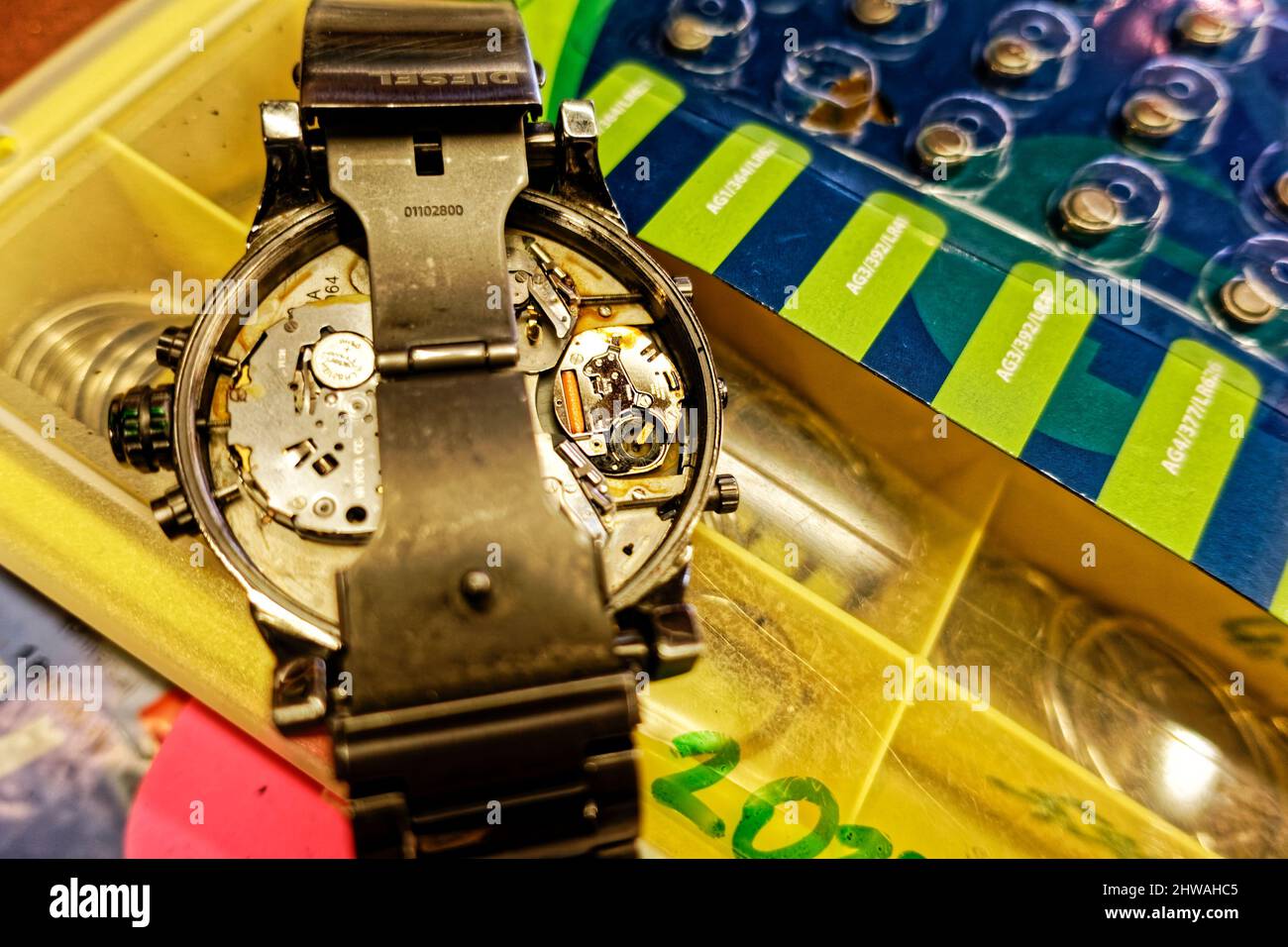 Breitling Super Chronomat 44 Four year Calendar Baterie Wechsel Stock 