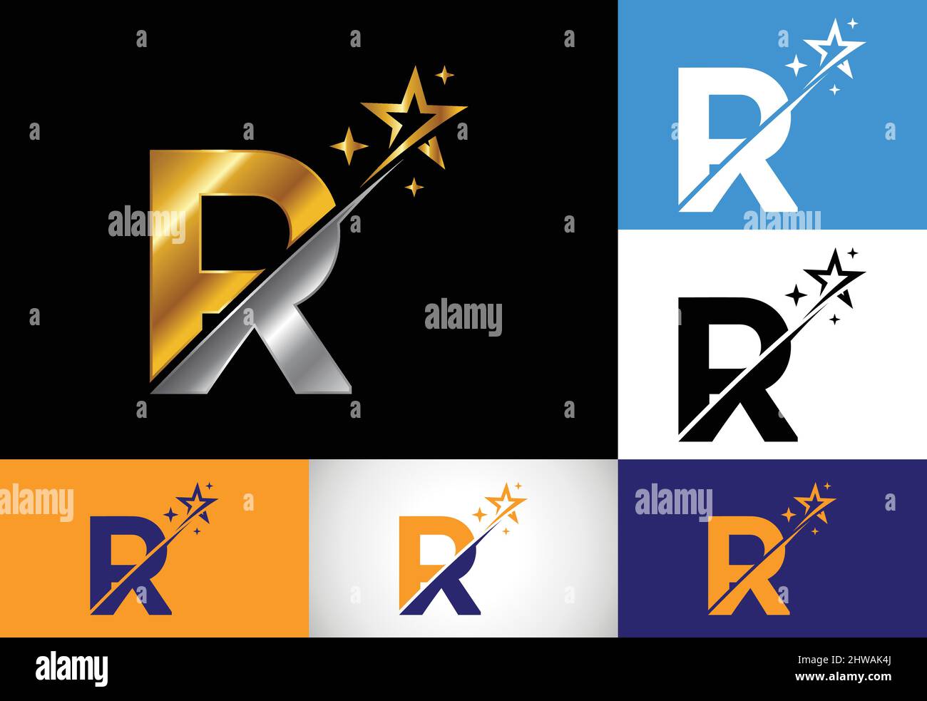 R Star Logo Design
