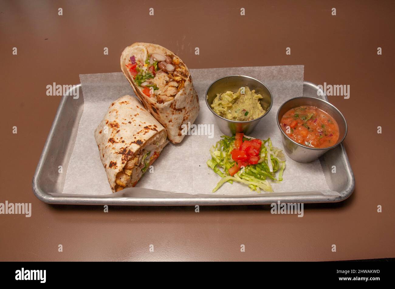Authentic tex mex cuisine food known as the buritto Stock Photo Alamy