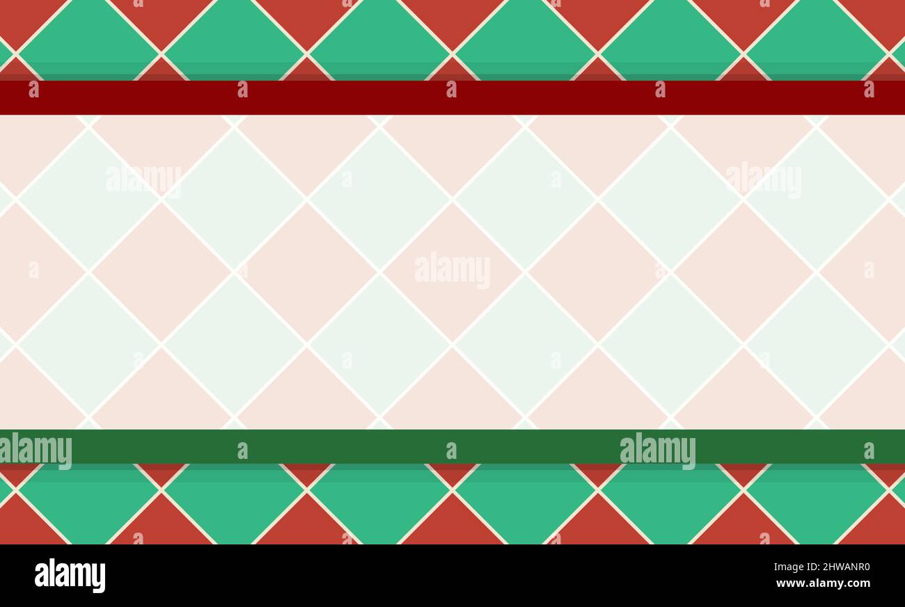 Checkered Italian Pattern Template design with translucent label with Italian tricolor over ...