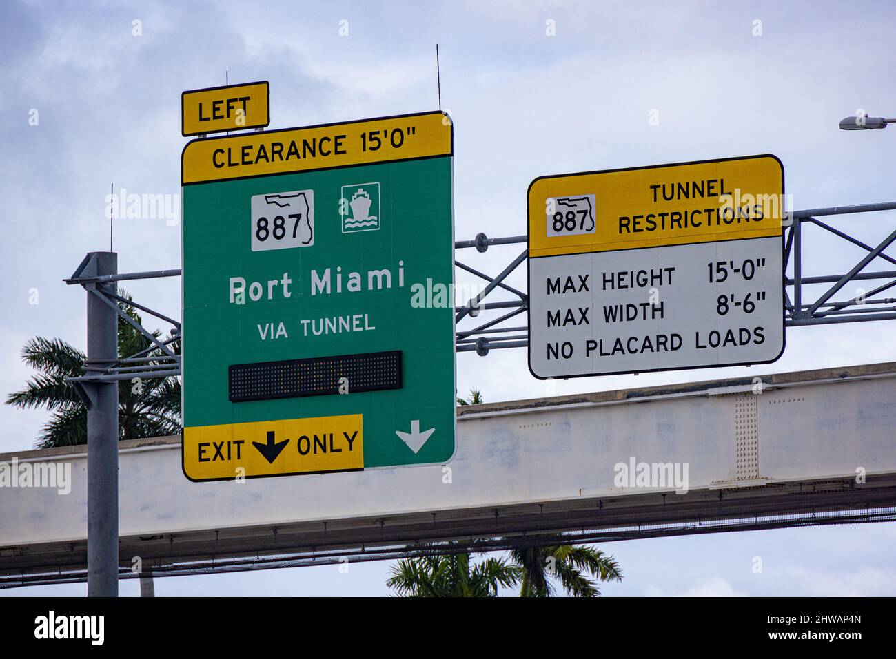 Miami beach street angle hi-res stock photography and images - Alamy