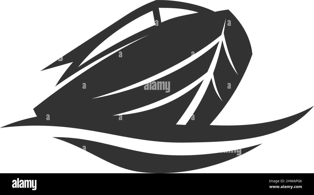 boat ship yacht logo Icon Illustration Brand Identity Stock Vector ...