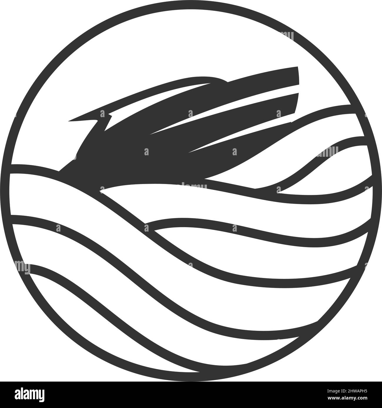 boat ship yacht logo Icon Illustration Brand Identity Stock Vector ...
