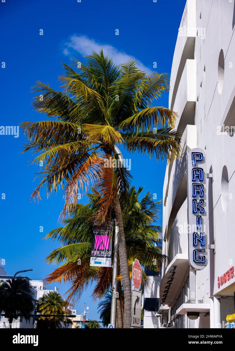 Parking Garage in Miami Beach MIAMI, FLORIDA FEBRUARY 14, 2022