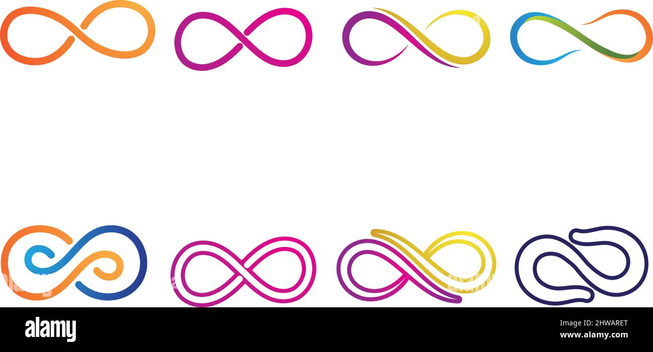 Infinity Design Vector icon illustration Logo template design Stock ...