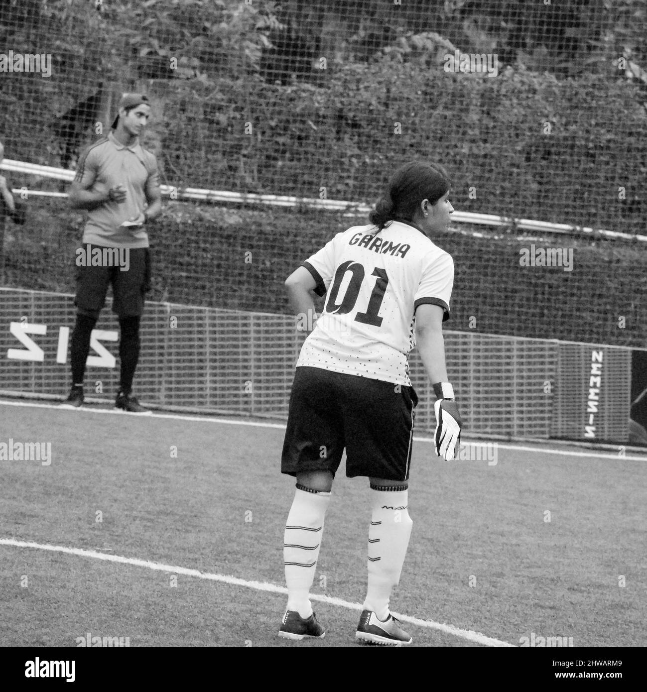 New Delhi, India July 01 2018 Women Footballers of local football