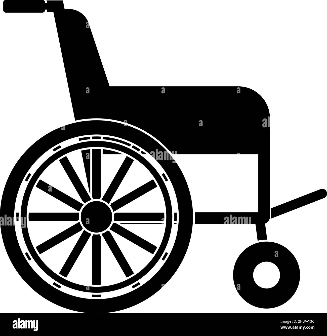 Wheelchair icon design template vector isolated illustration Stock Vector