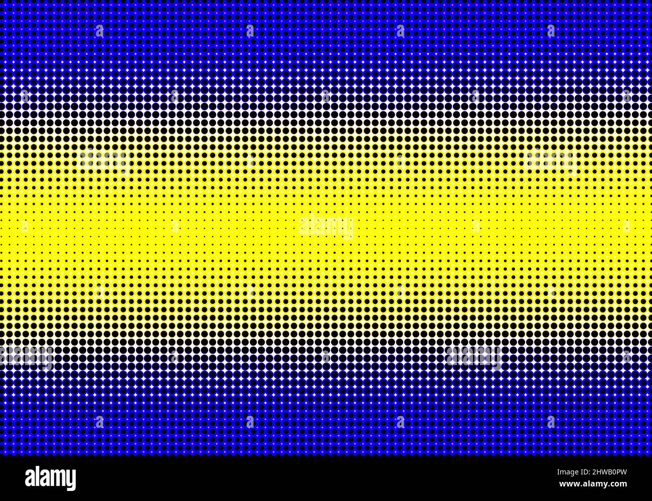 Small yellow and blue circles Stock Photo
