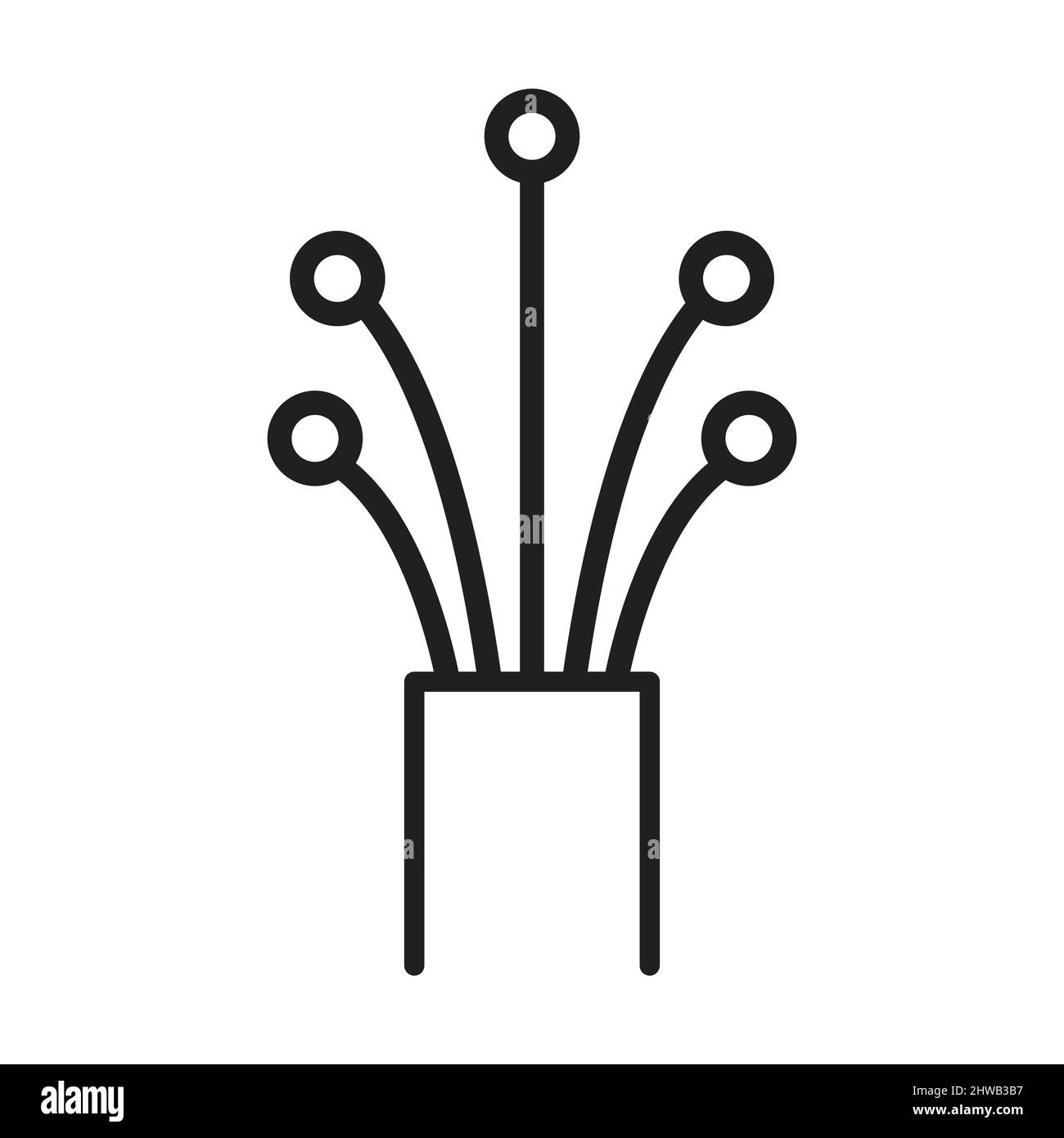 fiber optic cable icon vector for graphic design, logo, web site, social media, mobile app, ui illustration Stock Vector
