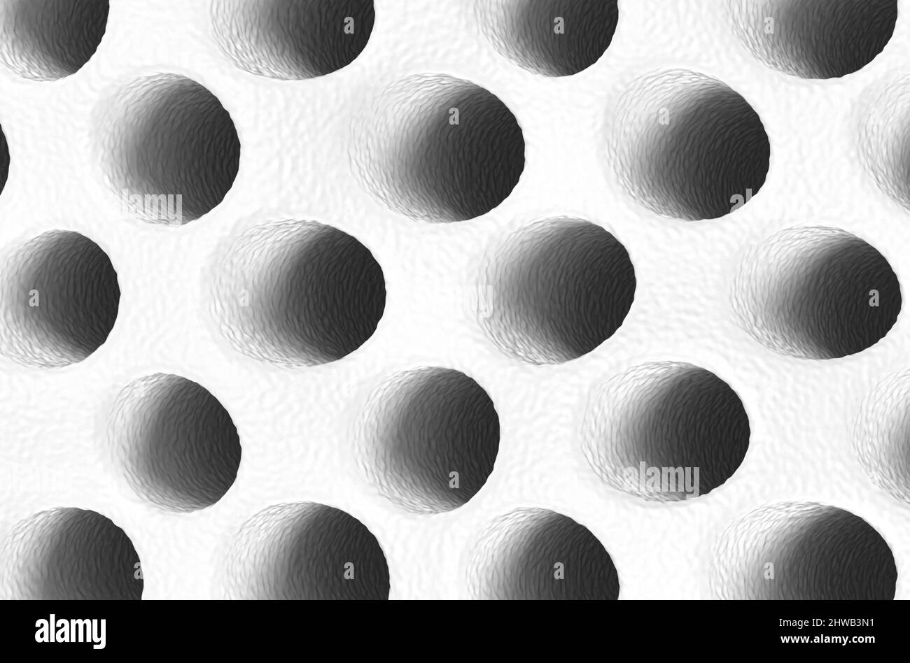 Healthy tooth surface (dentine) - top view 3d illustration Stock Photo