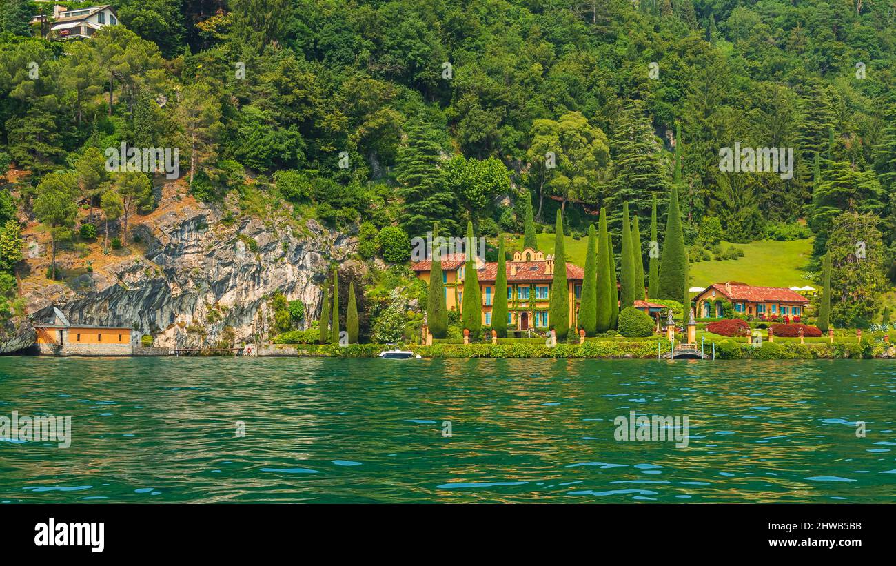 Włochy-Jezioro Como Stock Photo