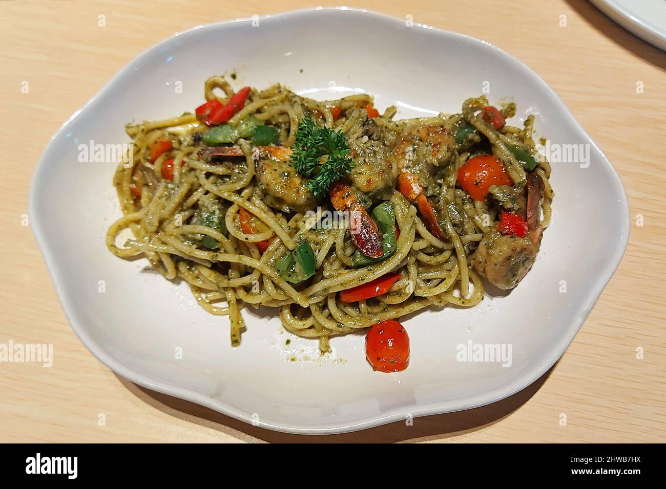 Spaghetti, Italian Food at Cafe, Jakarta, Indonesia Stock Photo Alamy