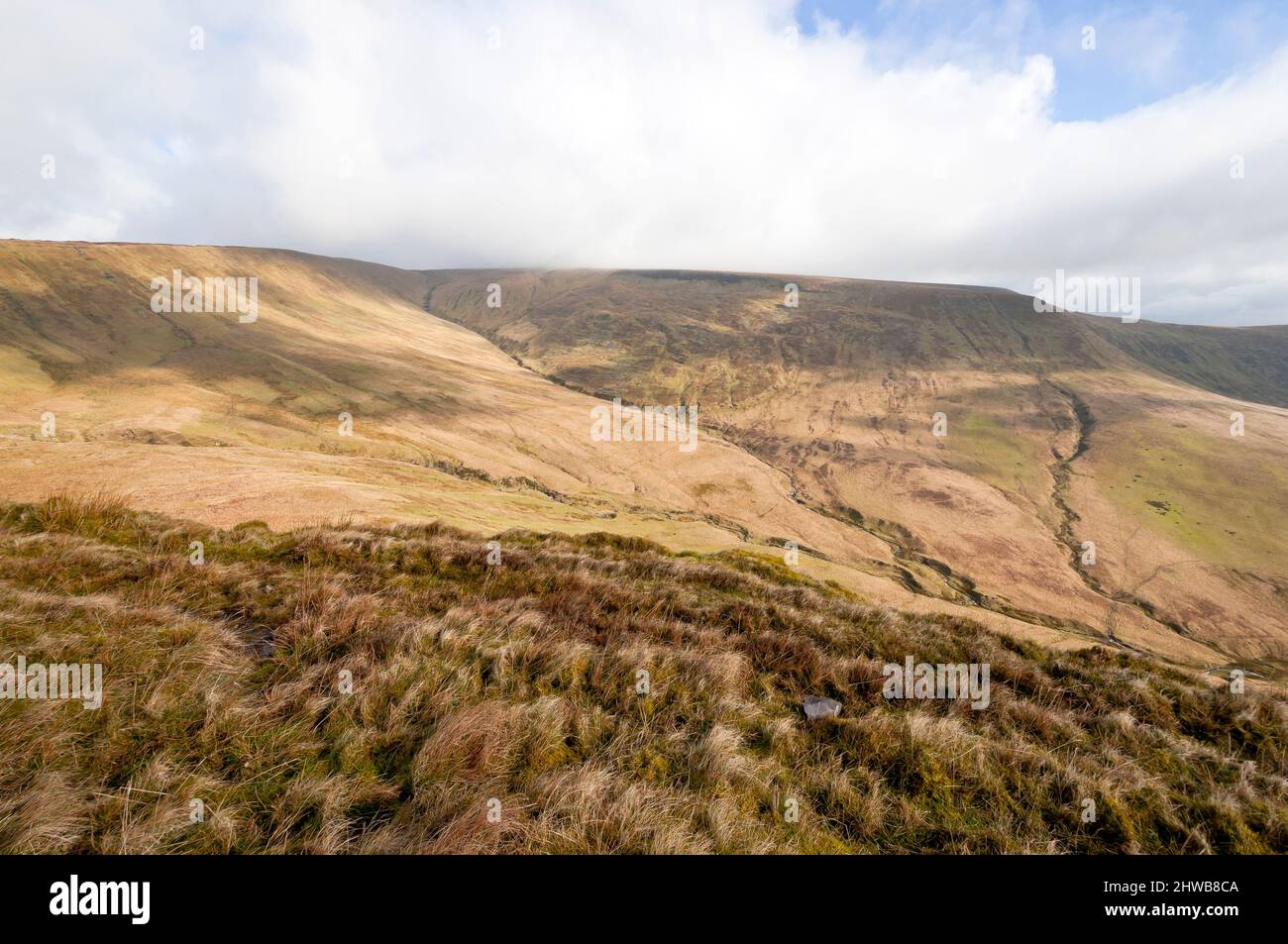 Brecon Beacons landscape, Powys, Wales Stock Photo