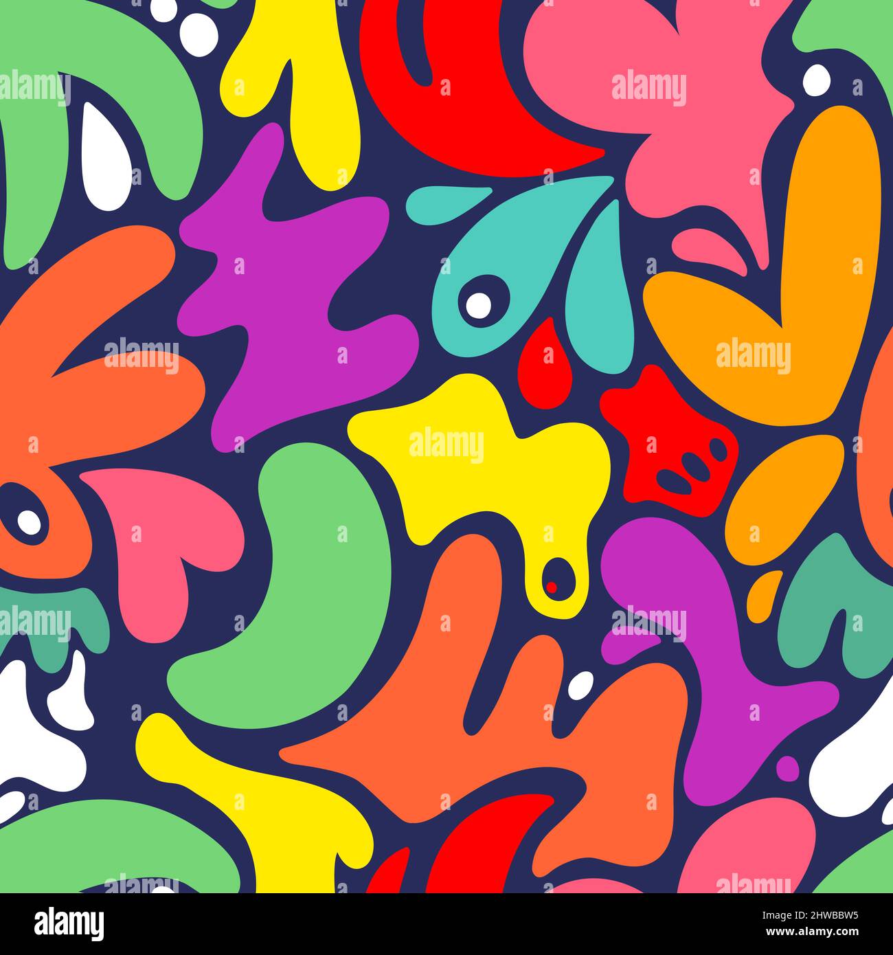 Seamless multi-color abstract pattern. Vector illustration Stock Vector
