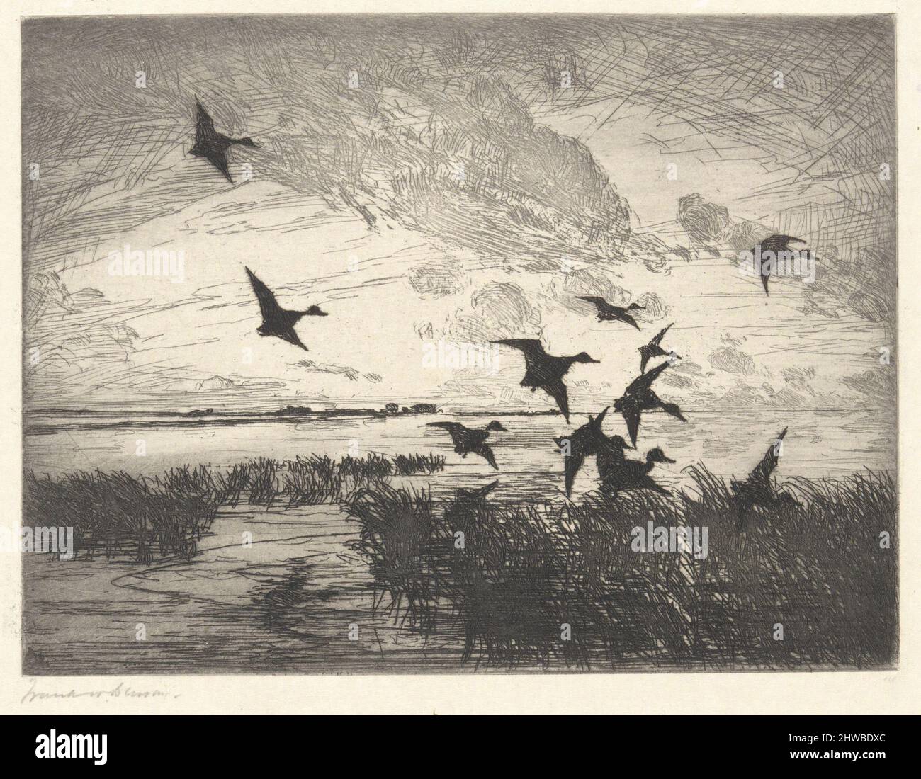 After Sunset. Artist: Frank Weston Benson, American, 1862–1951 Stock ...