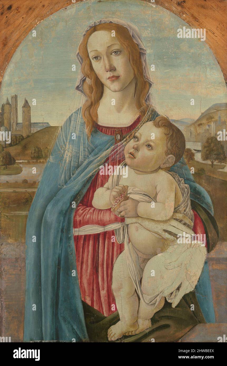 Virgin and Child.  Artist: Alessandro Filipepi, called Sandro Botticelli, Italian, Florence, ca. 1444–1510 Stock Photo