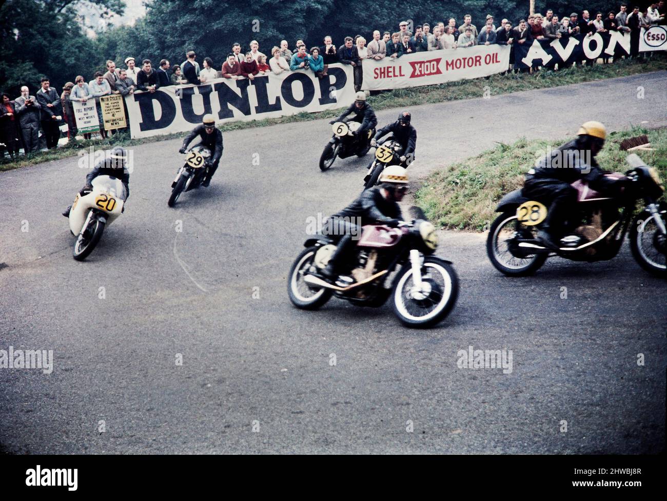 Motor sidecarracing circuit and motorcycle racing circa 1960 United