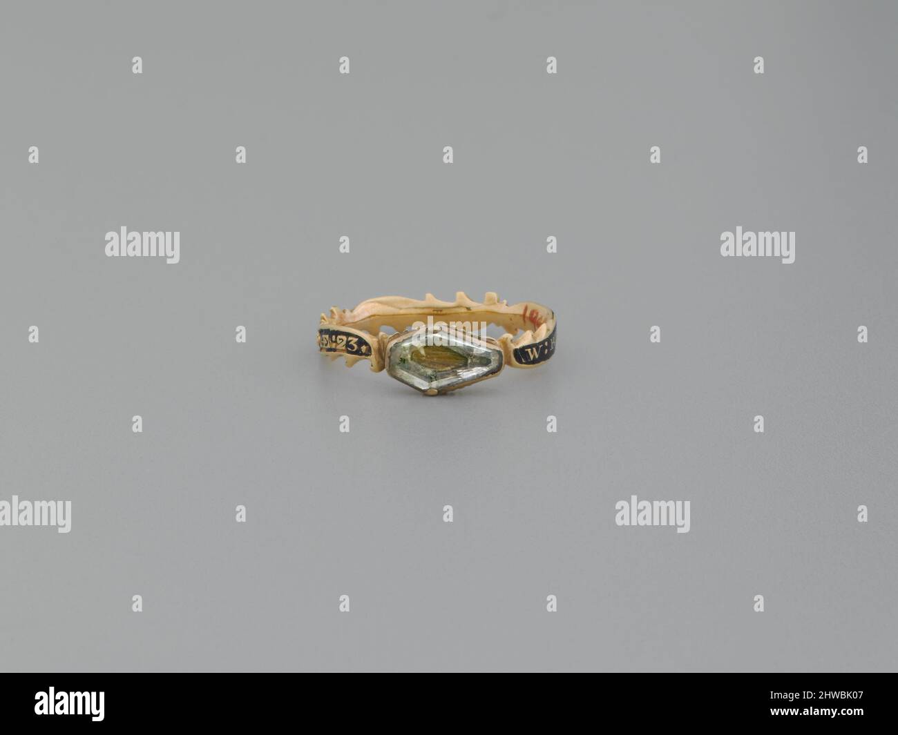 Mourning Ring. Honorand: William Bosson, American, 1773–1796 Stock Photo