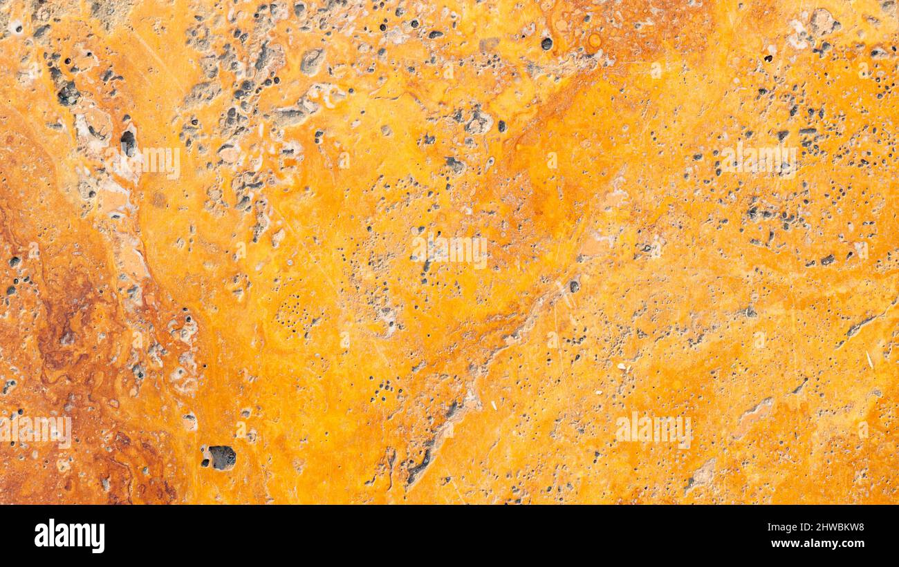 Orange marble surface texture background. Rough surface of orange marble wall texture Stock Photo