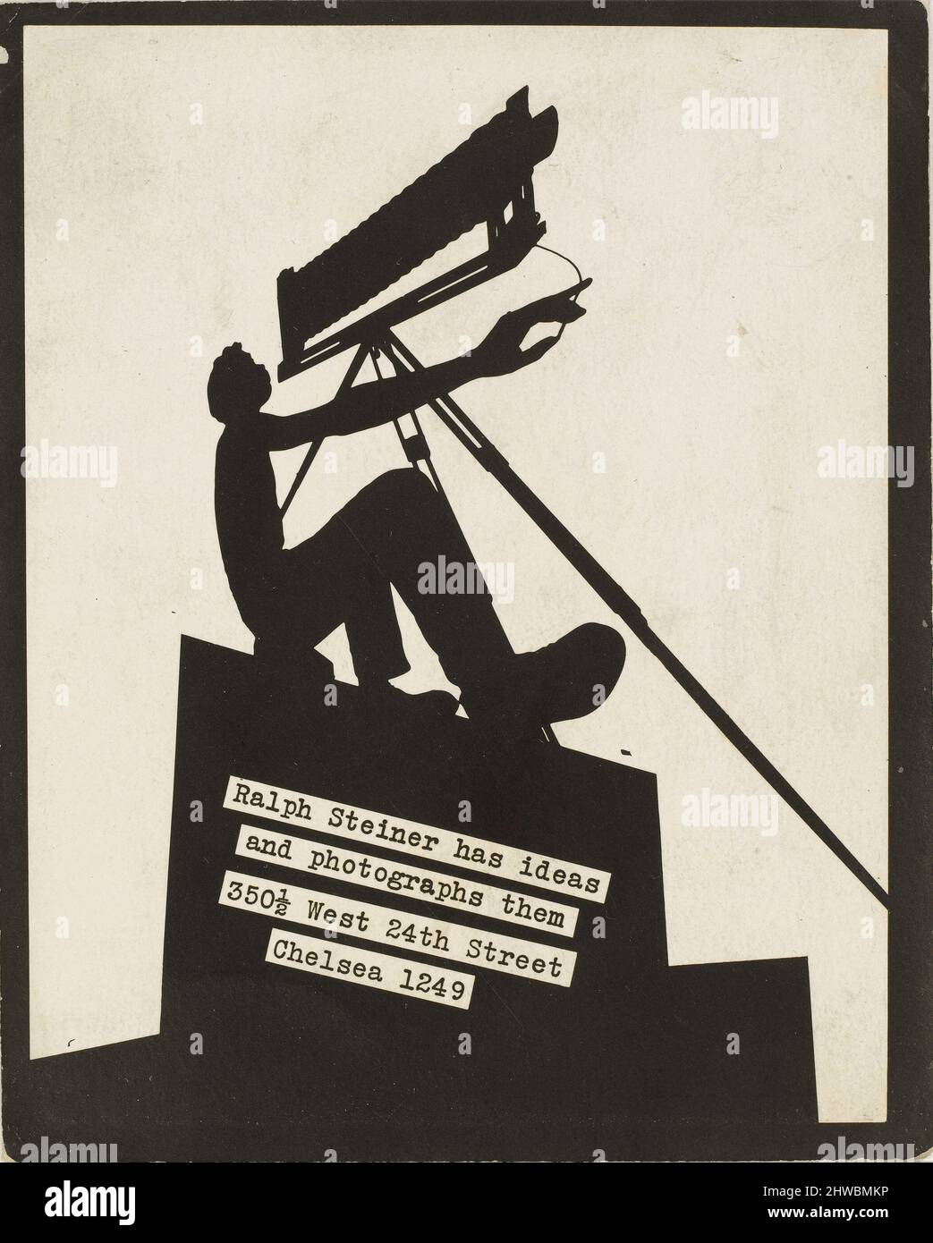 …has ideas and photographs them. Artist Ralph Steiner, American, 1899