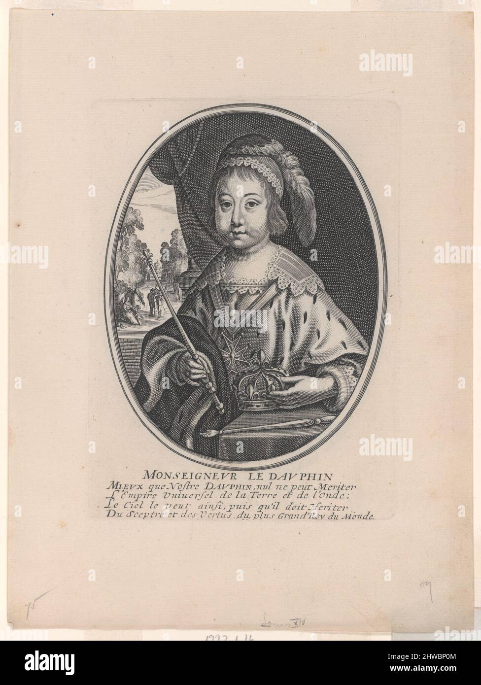 Portrait of Louis XIV as the Dauphin (Monseigneur le Dauphin). Artist