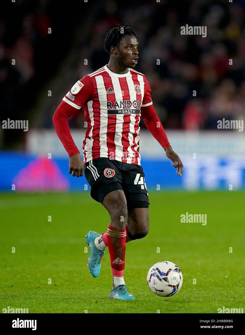 Sheffield United's Femi Seriki during the Sky Bet Championship match at