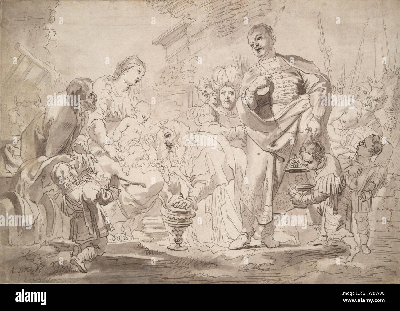 Adoration of the Magi. Artist: Unknown Stock Photo - Alamy
