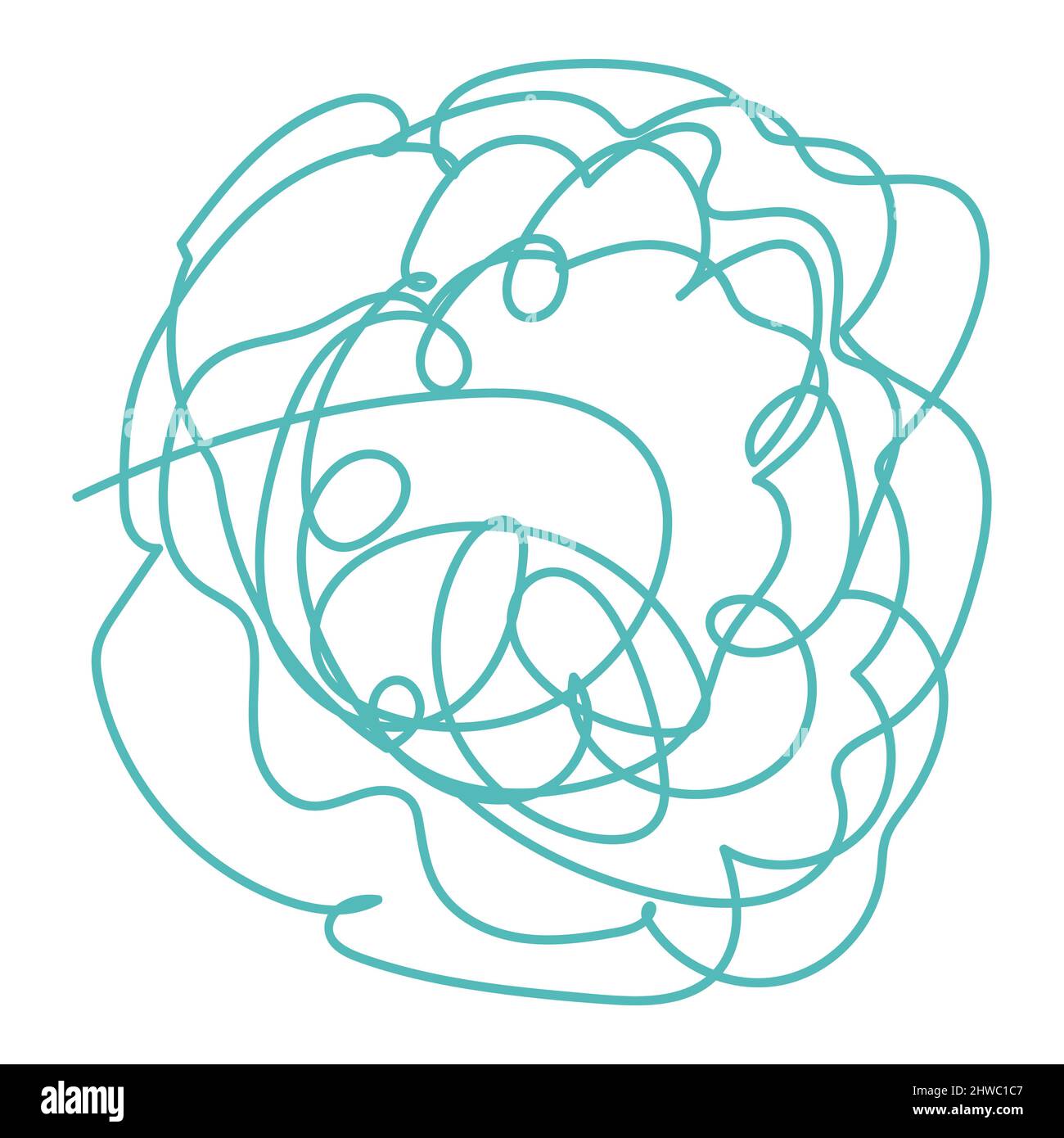 abstract line hand drawn shape Stock Vector Image & Art Alamy