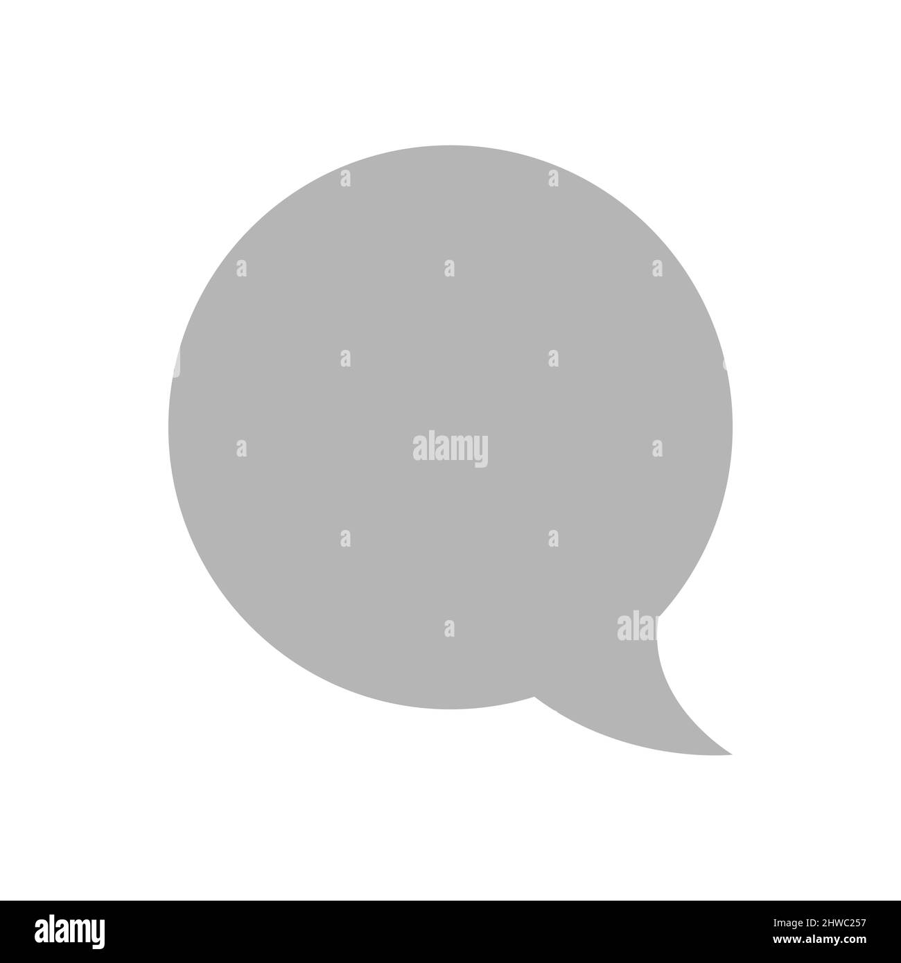 Speech or chat bubble filled vector icon. Talking or thought balloon symbol. Stock Vector