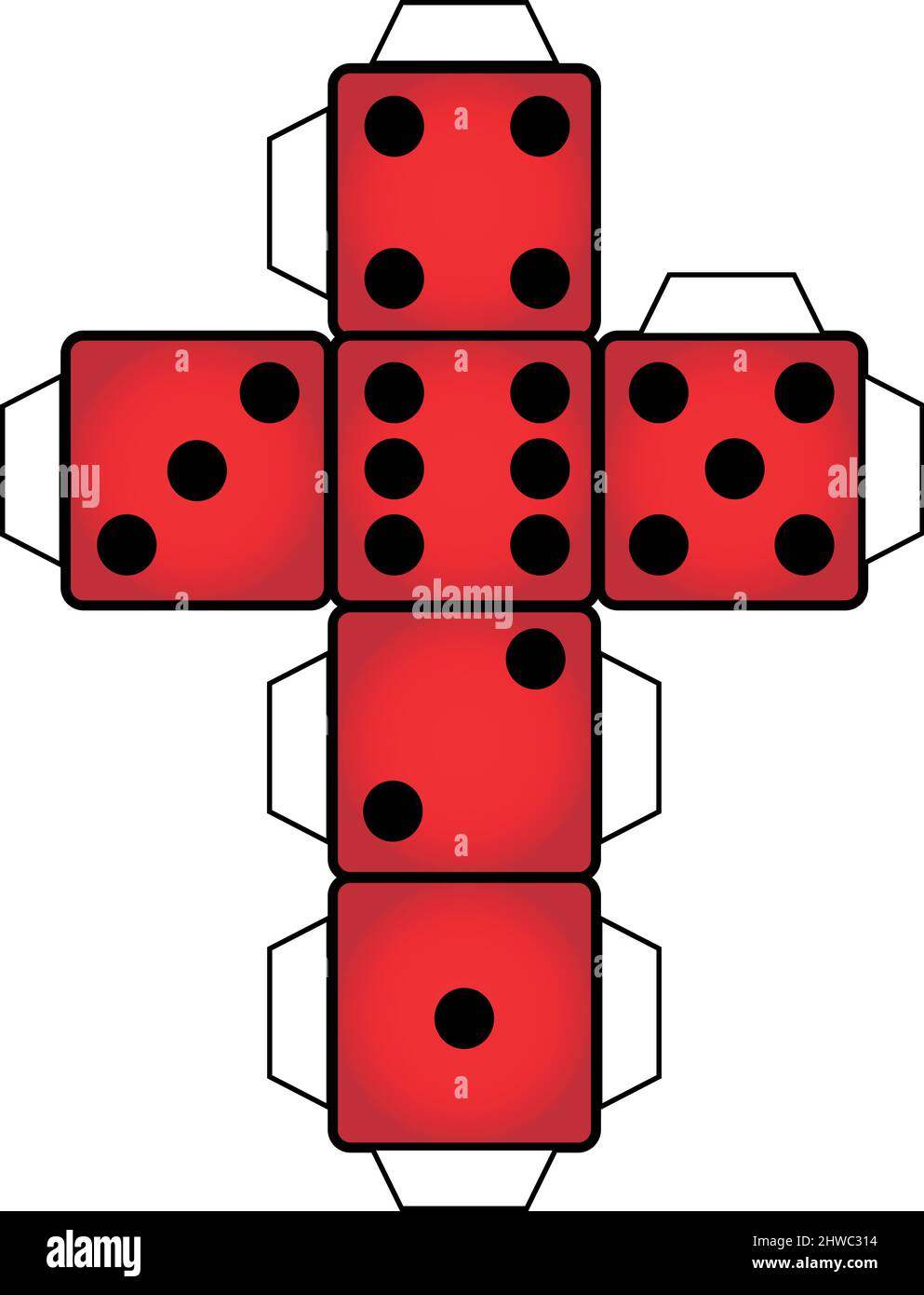 Dice pixel art Vector illustration or background Stock Vector Image