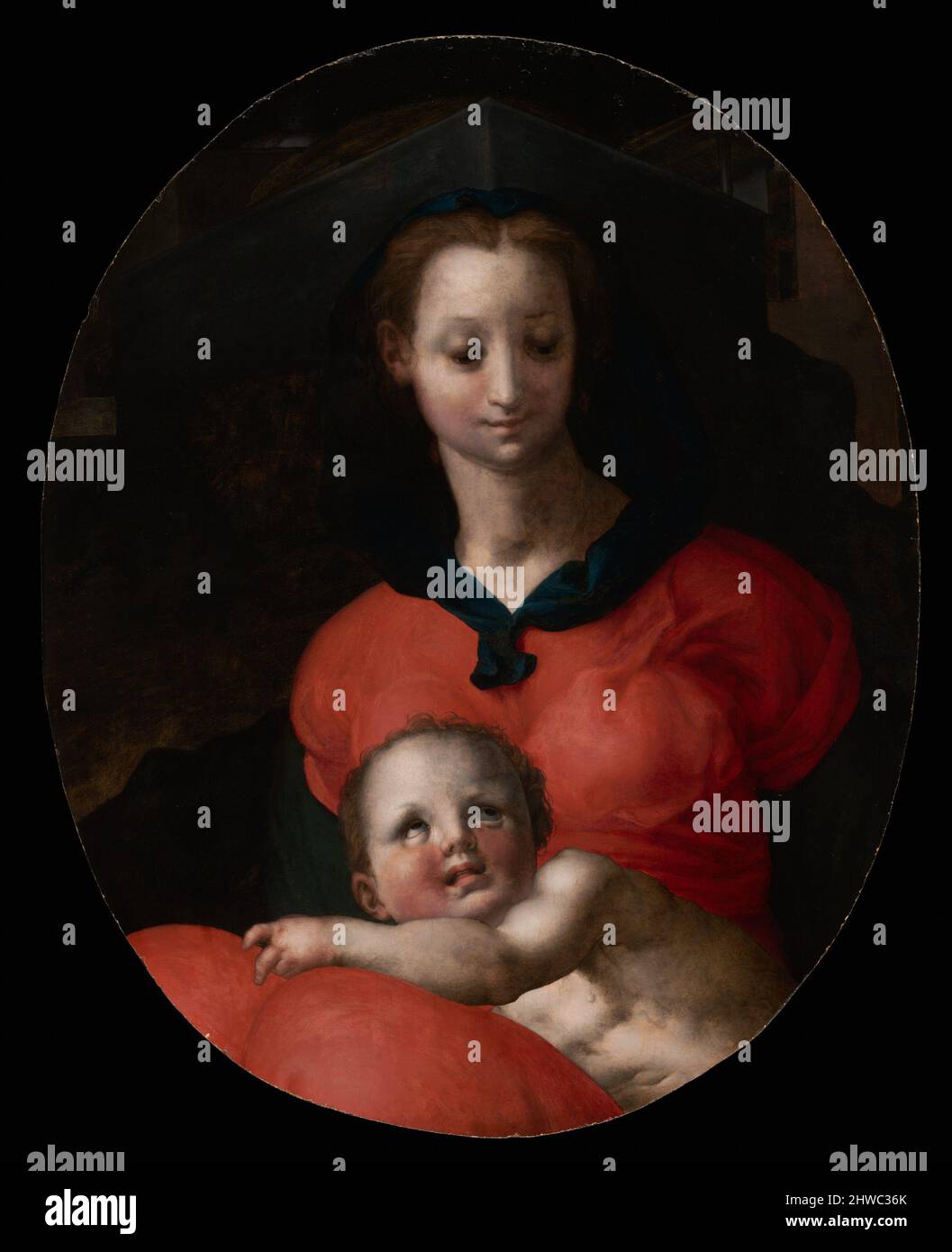 Virgin and Child, known as the Madonna del Libro.  Artist: Pontormo (Jacopo Carucci), Italian, 1494–1557 Stock Photo
