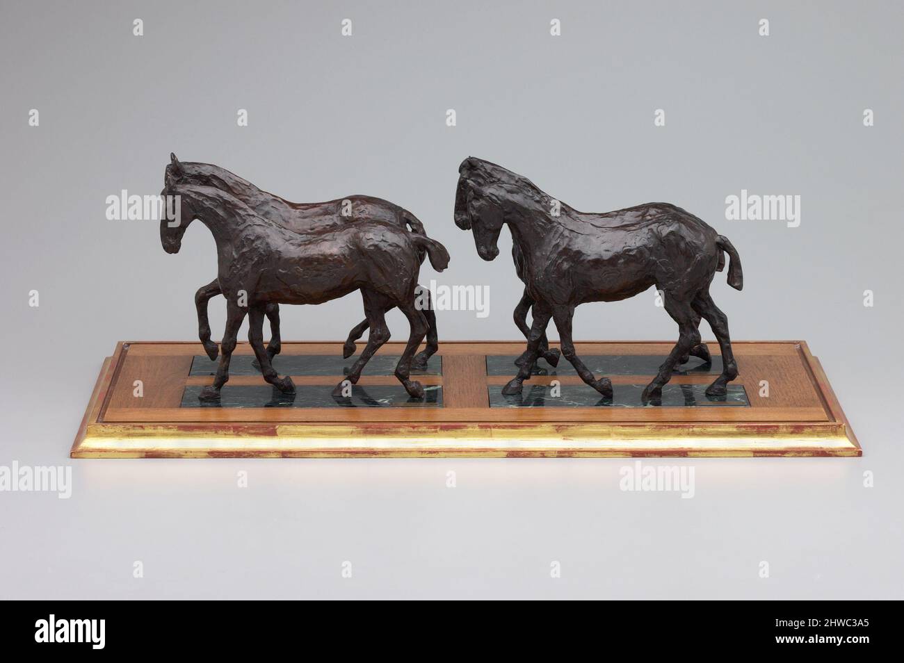 Trotting Horses Fairman Rogers’ FourinHand. Artist Thomas Eakins
