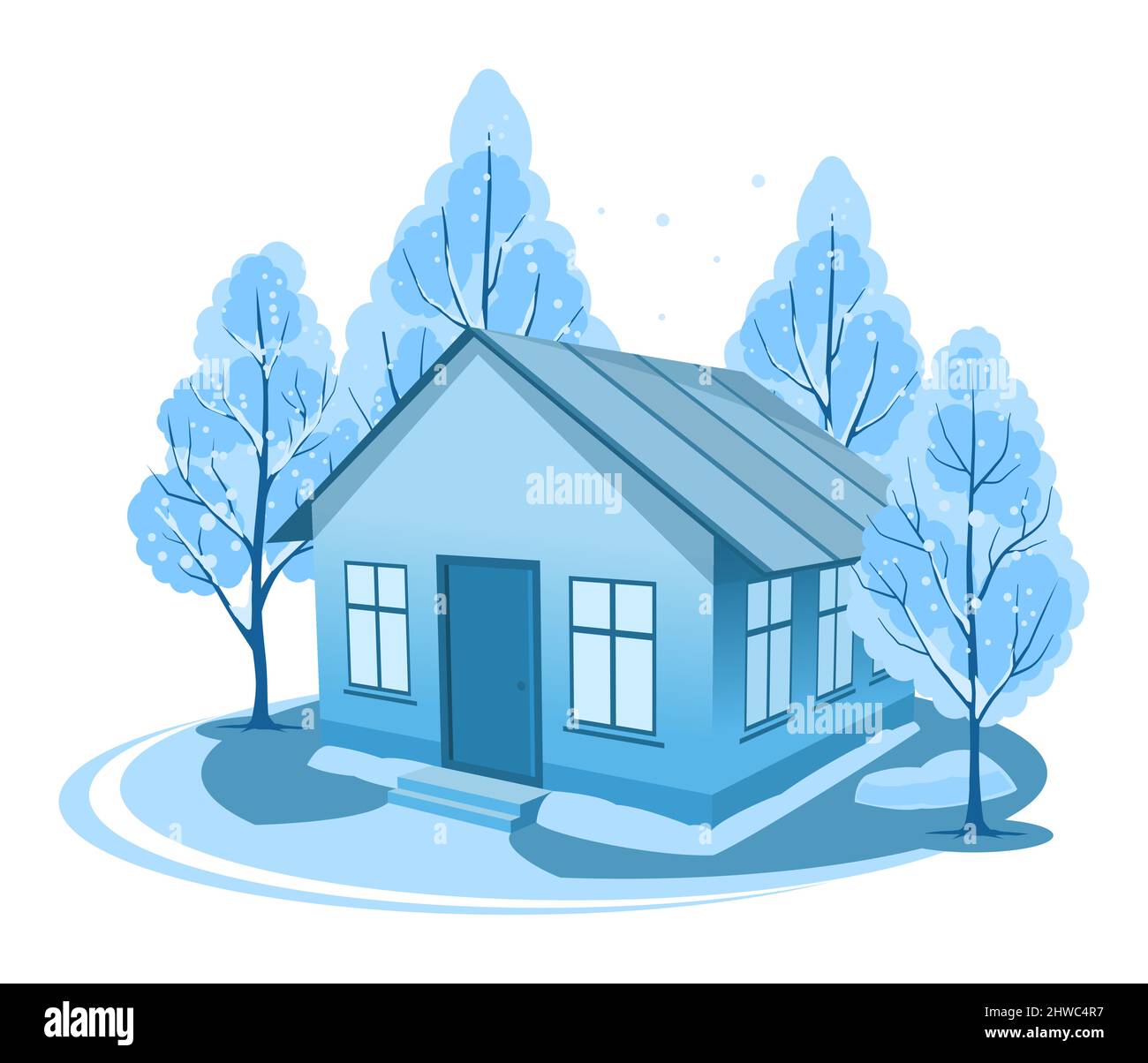 Ice house country estate illustration Stock Vector Images - Alamy