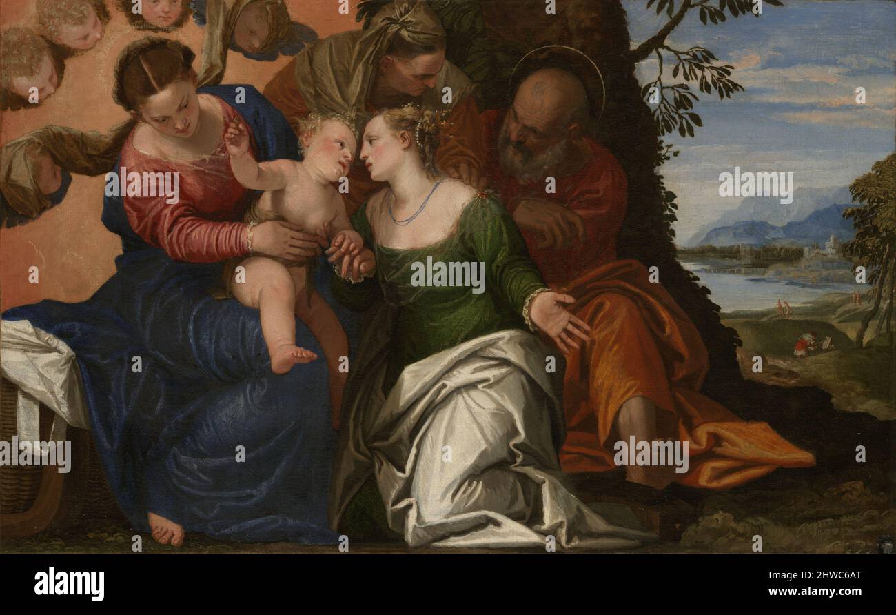 The Mystic Marriage of Saint Catherine of Alexandria. Artist: Paolo ...