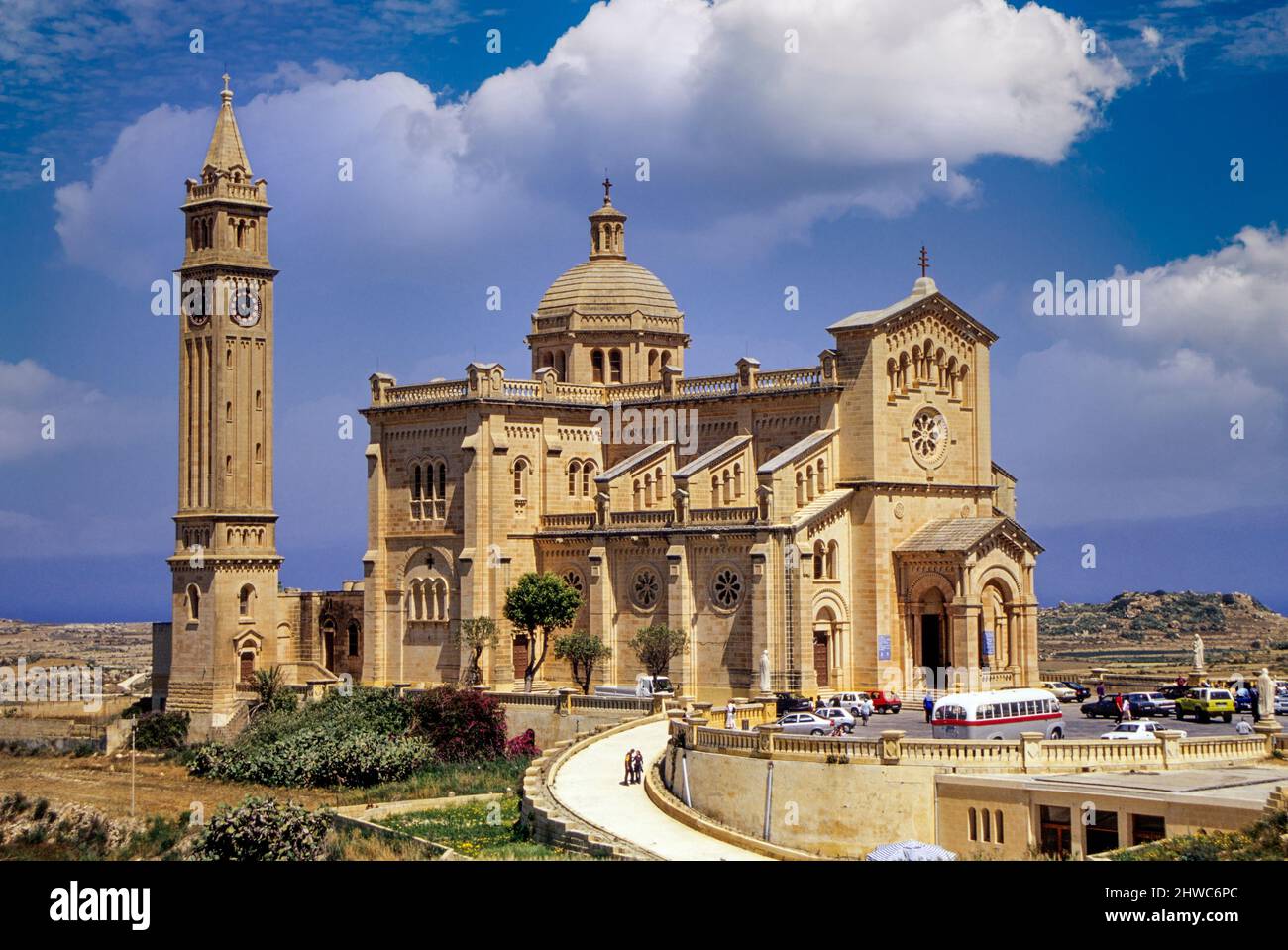 Gozo, Malta.  Ta Pinu Church, National Shrine. Stock Photo