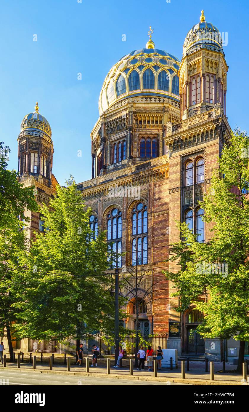 Berlin Mitte Oranienstr. Synagoge Architektur Stock Photo