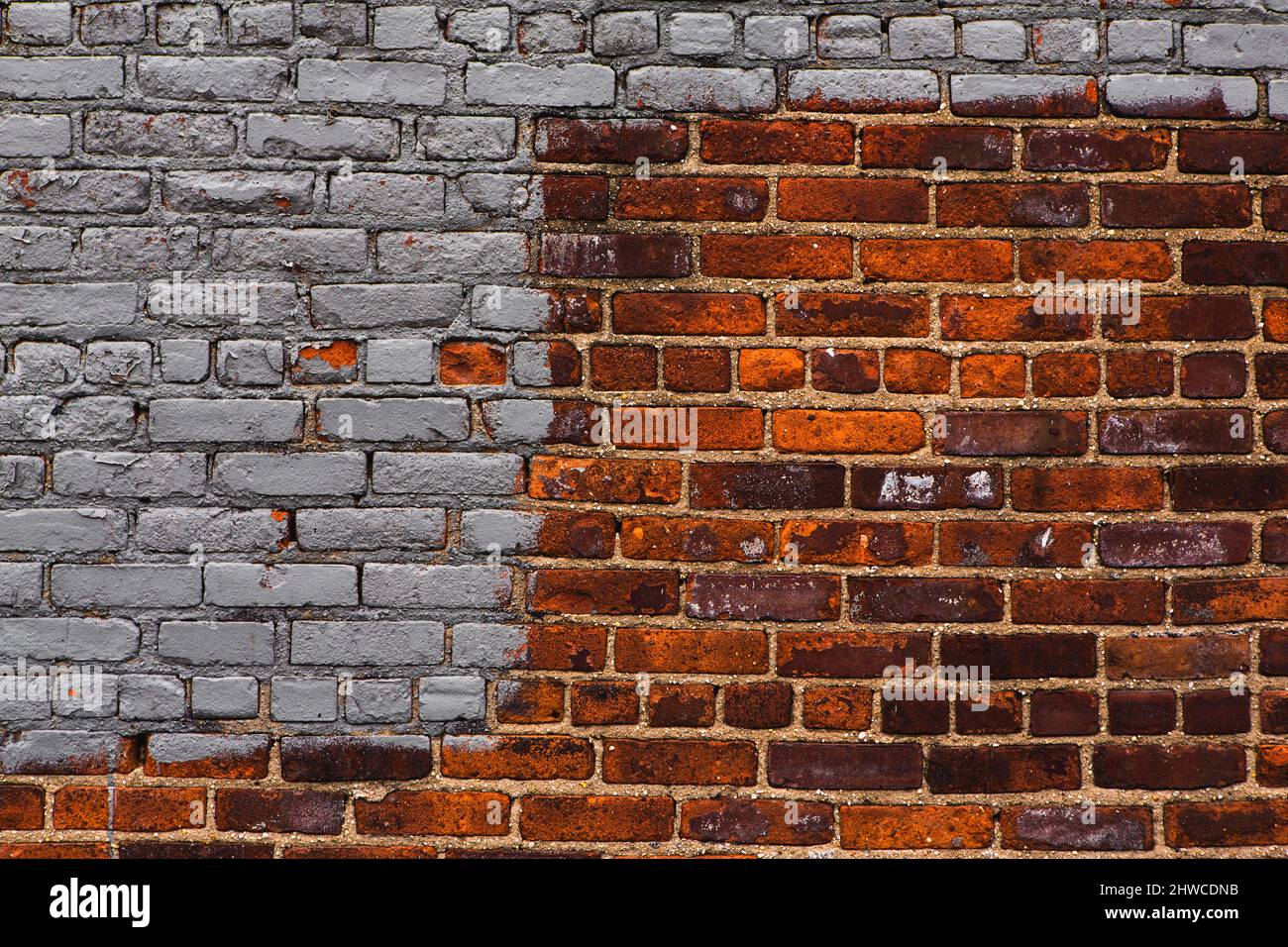 Orange brick wall background Stock Photo Alamy