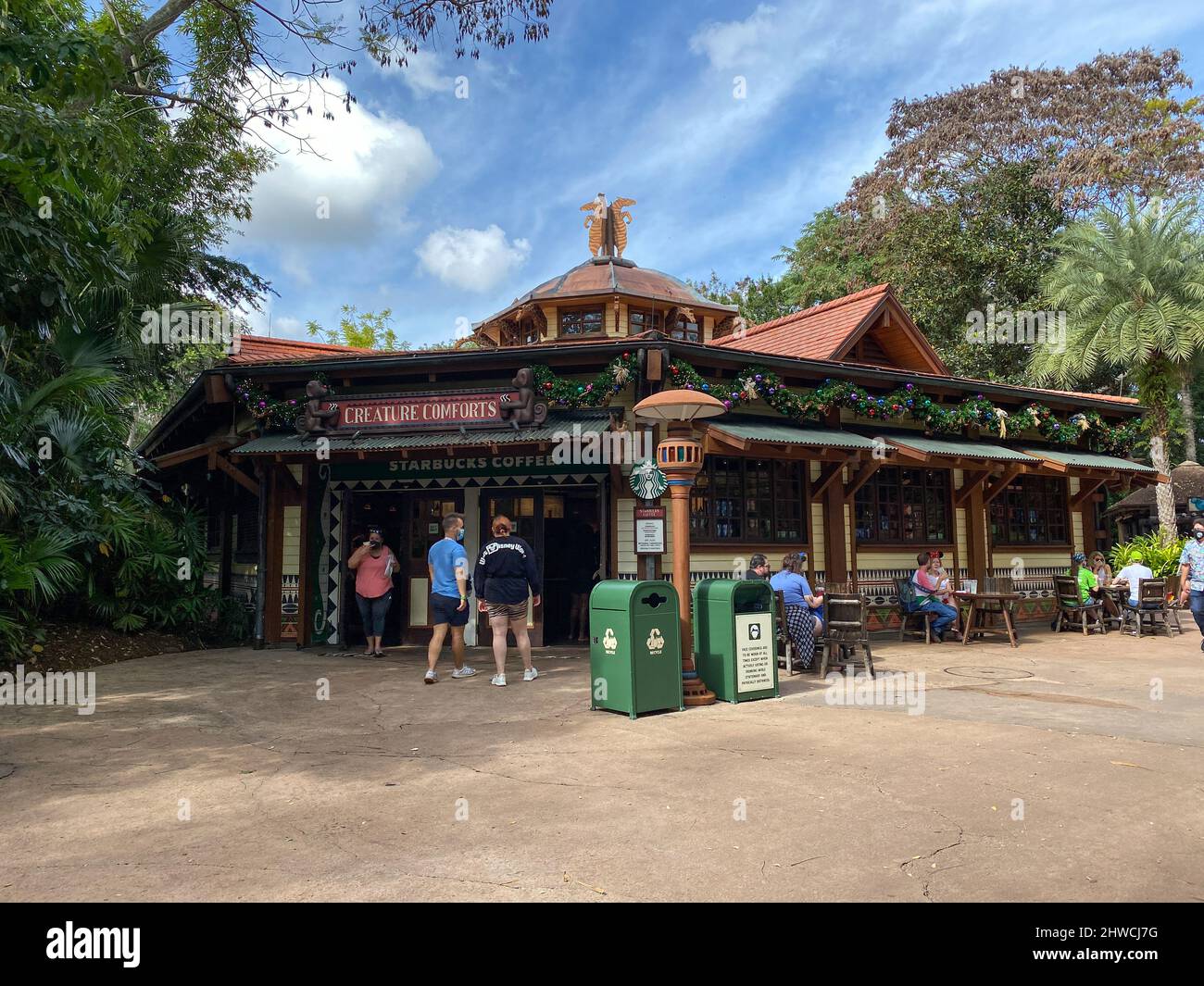 orlando, FL USA November 6, 2020 The Starbucks Coffee shop at Animal