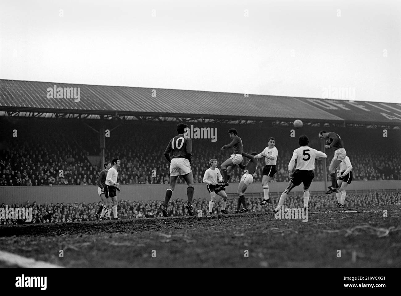 Derby v. Nottingham Forest. Action from the match. December 1969 Z11534-029 Stock Photo