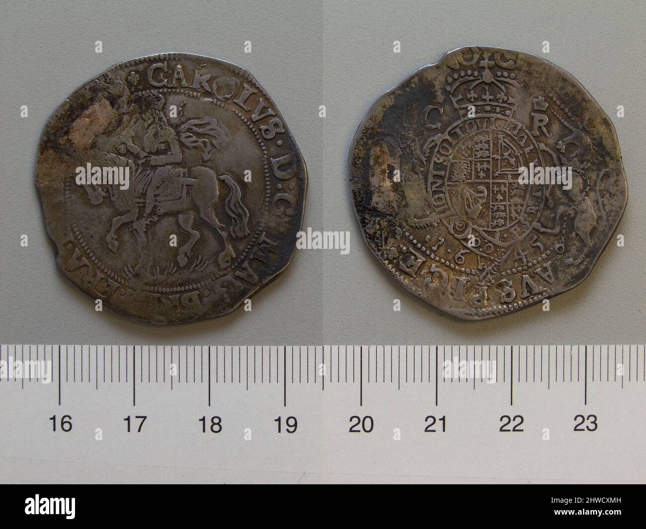 Halfcrown of Charles I, King of England. Ruler Charles I, King of