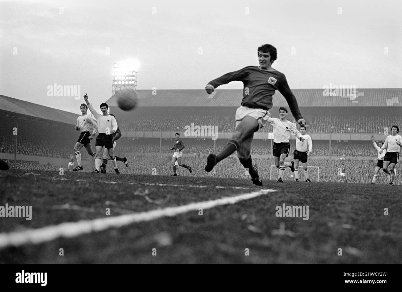 Derby v. Nottingham Forest. Action from the match. December 1969 Z11534-031 Stock Photo